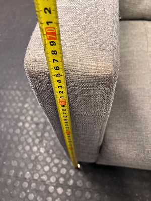 Stylish Grey Fabric Armchair