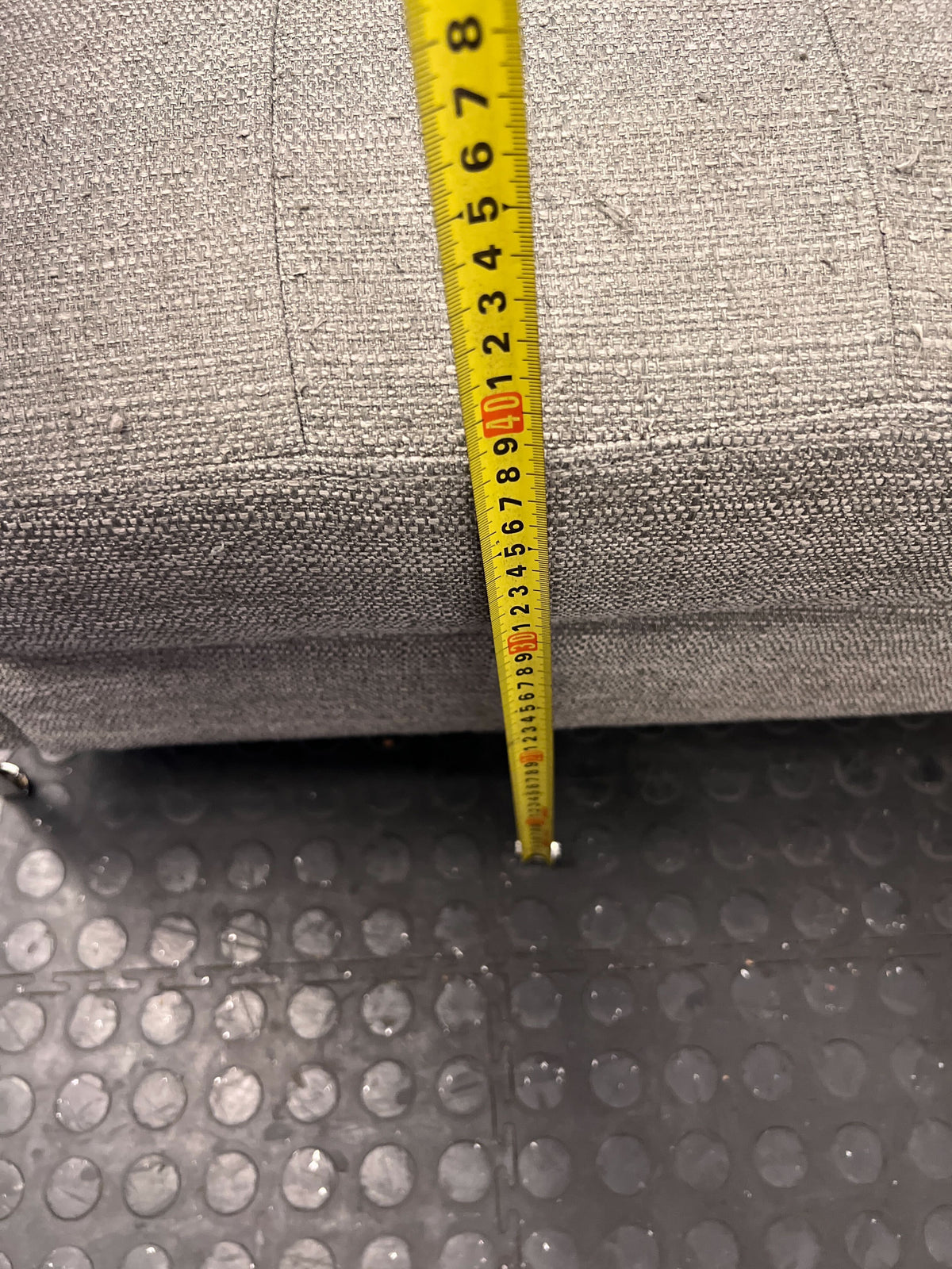 Stylish Grey Fabric Armchair