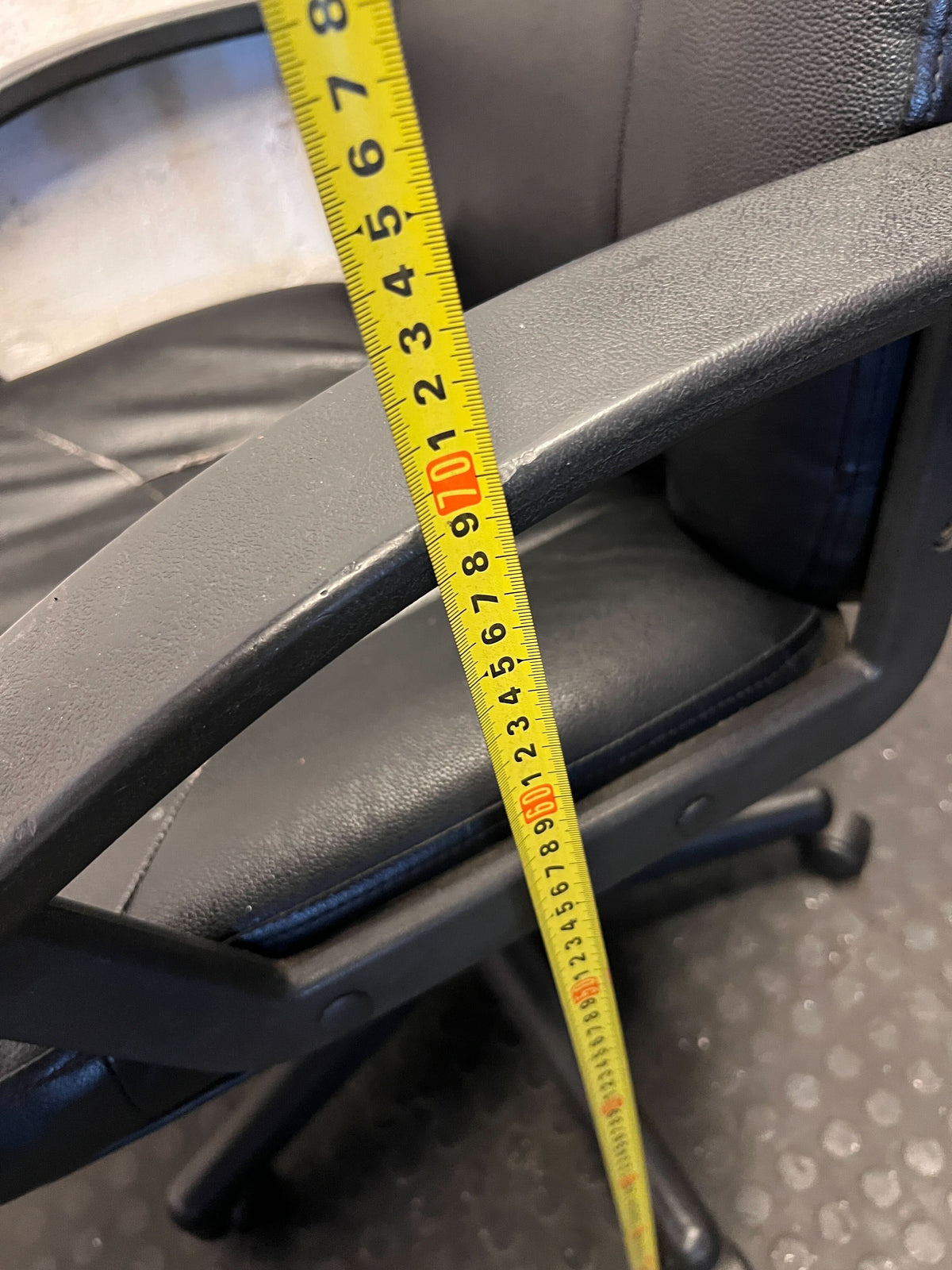 Used Black Faux Leather Executive Office Chair - 2ndhandwarehouse.com