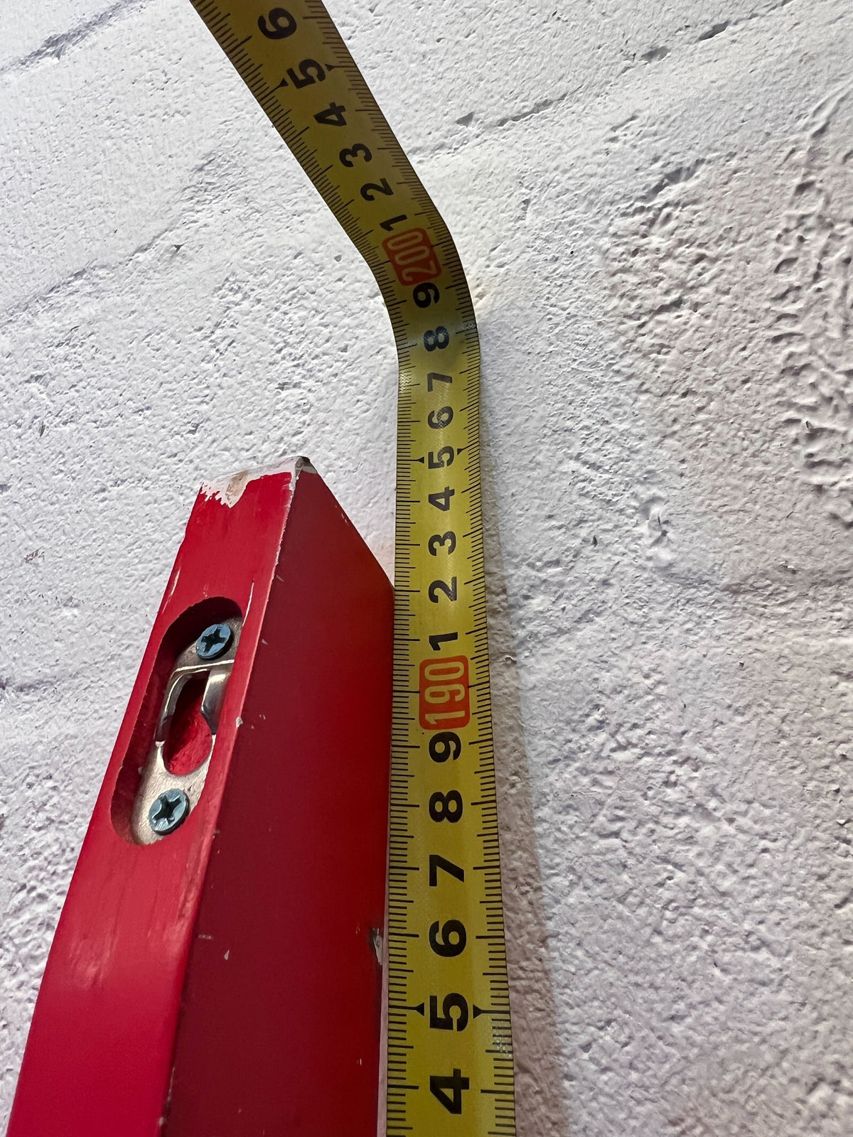 Vibrant Red 5-Tier Ladder Shelf Unit - Some visible damages - 2ndhandwarehouse.com