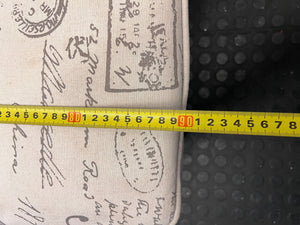 Stylish & Compact Folding Guest Bed with Vintage Script Pattern