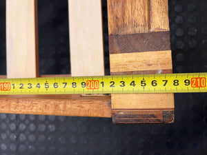 Stunning Solid Acacia Wood Bed Frame with Integrated Storage Drawers - 2ndhandwarehouse.com