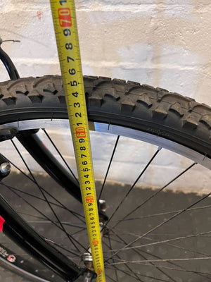 SURGE Mountain Bike - Black, Red & Blue with Bottle Holder - 2ndhandwarehouse.com