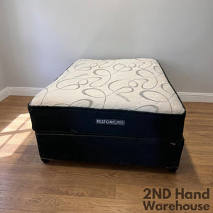 Restonic Queen Mattress & Base Set - Comfort Ready