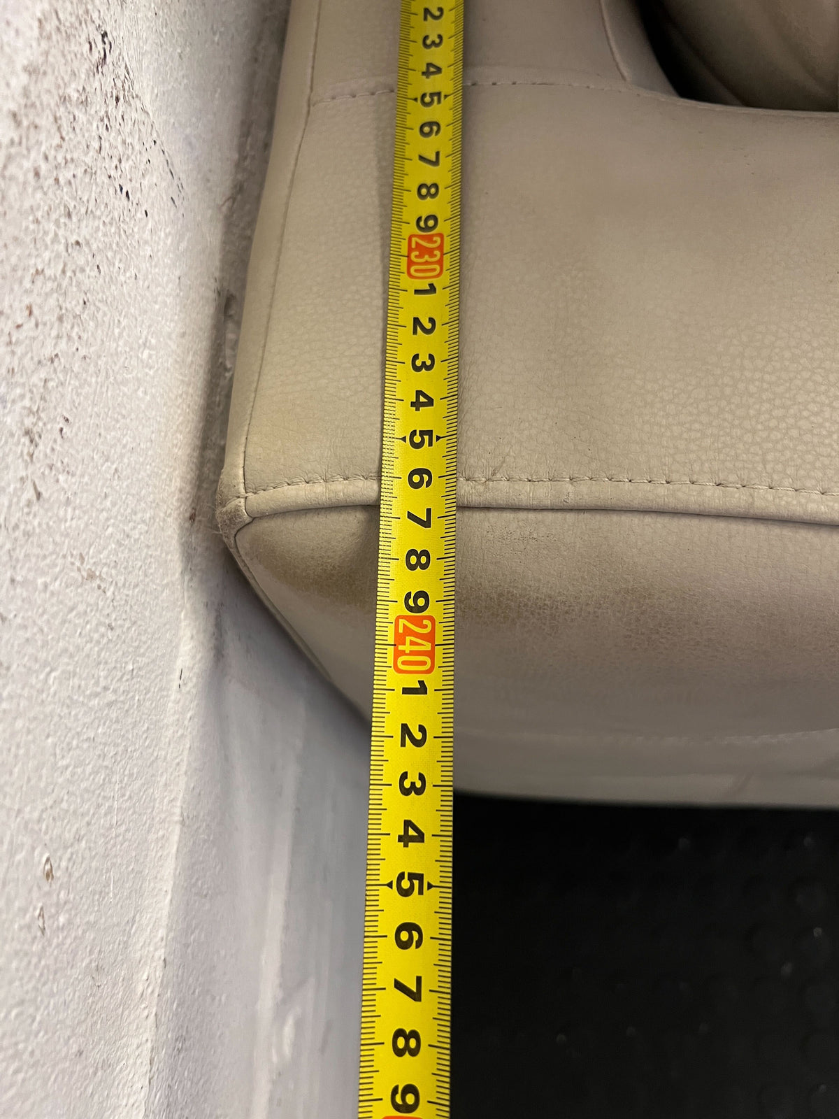 Modern Beige L-Shape Corner Couch with Chaise