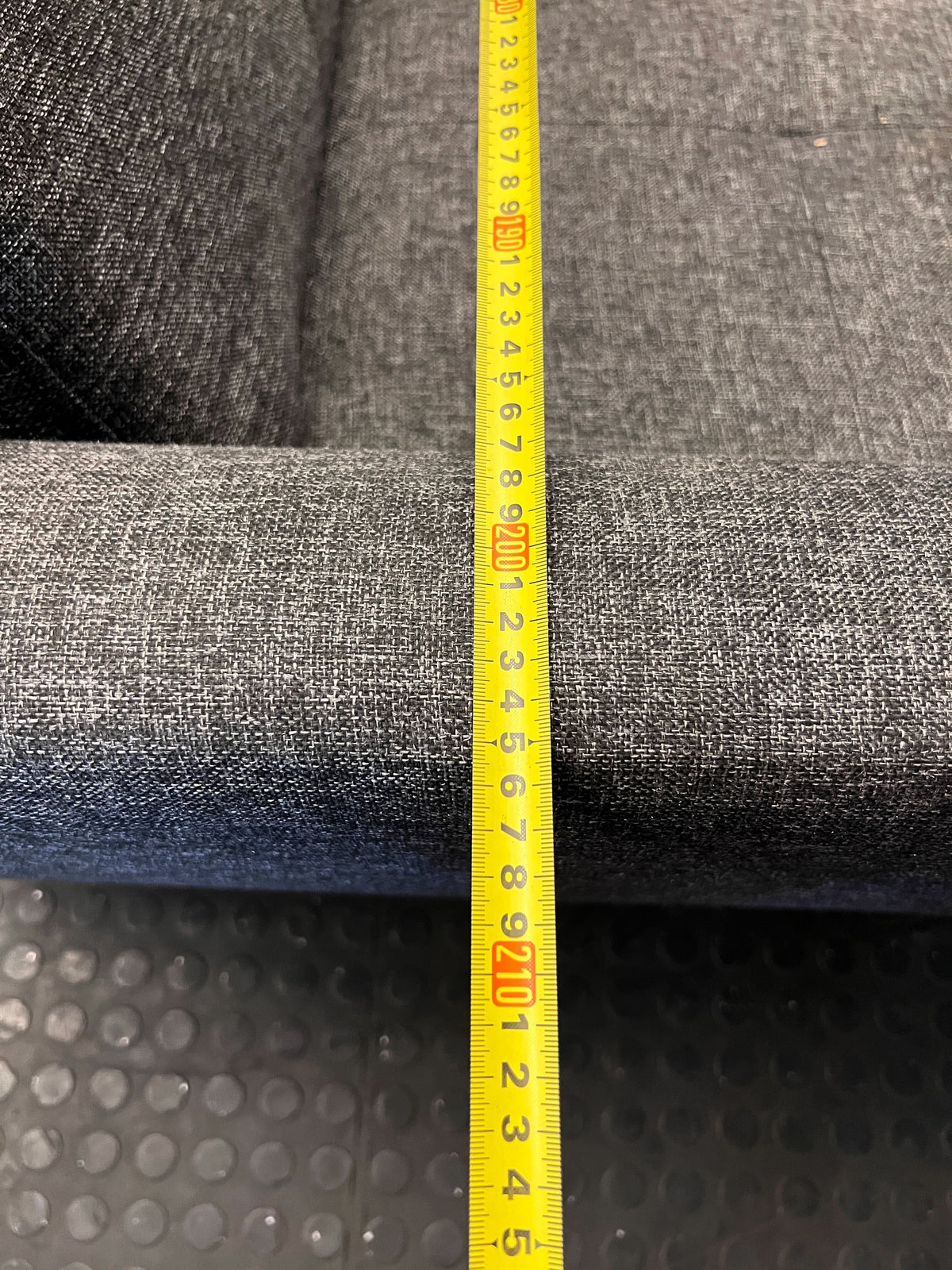 Sleek Grey Tufted Fabric Sofa Sleeper Couch