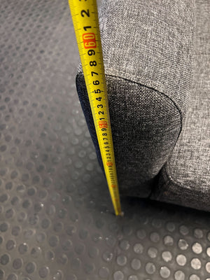 Sleek Grey Tufted Fabric Sofa Sleeper Couch