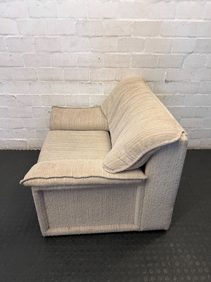 Cozy Textured Beige Armchair - 2ndhandwarehouse.com