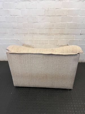 Cozy Textured Beige Armchair - 2ndhandwarehouse.com