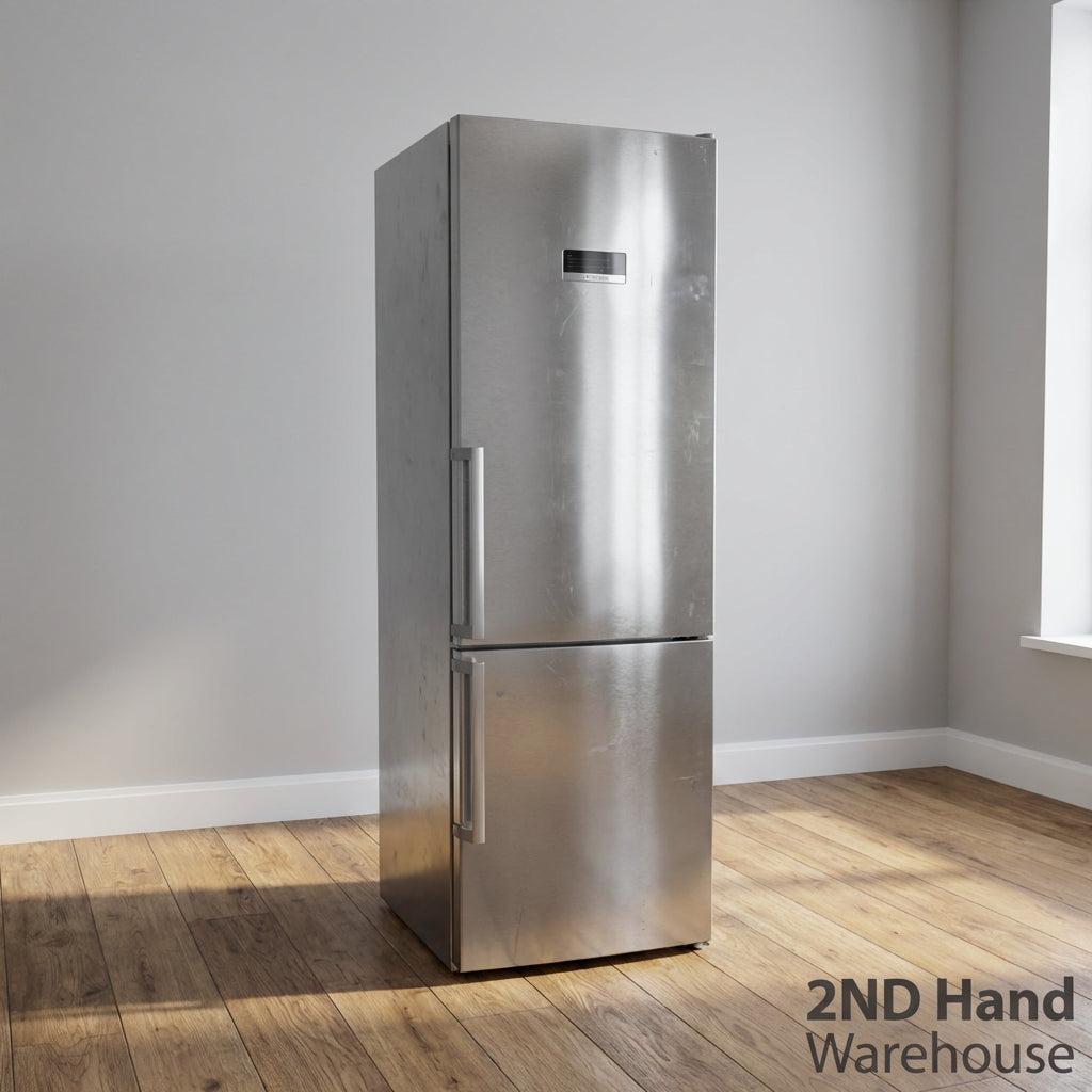 Sleek Stainless Steel Fridge-Freezer Combo - 2ndhandwarehouse.com