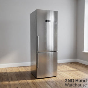 Sleek Stainless Steel Fridge-Freezer Combo - 2ndhandwarehouse.com