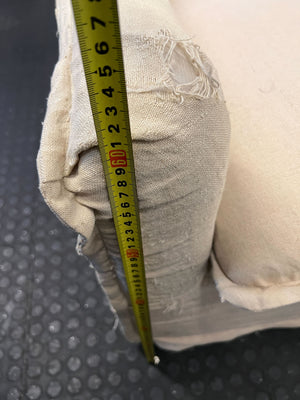 Cozy Cream Slipcover Armchair - Some damages - 2ndhandwarehouse.com