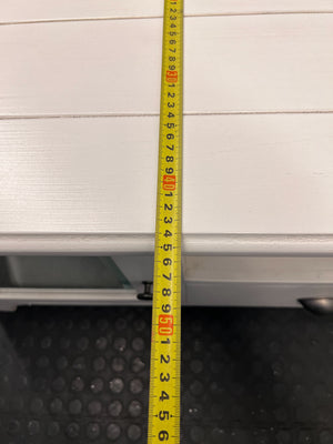 Chic White Glass Door TV Unit & Media Console - 2ndhandwarehouse.com