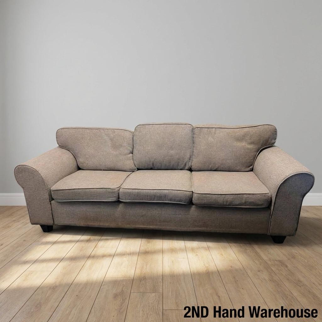 Classic & Comfy Three-Seater Sofa- Need deep cleaning - 2ndhandwarehouse.com