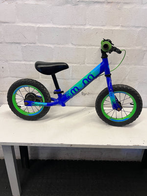 Vibrant MONO Kids' Balance Bike - Blue & Green - 2ndhandwarehouse.com