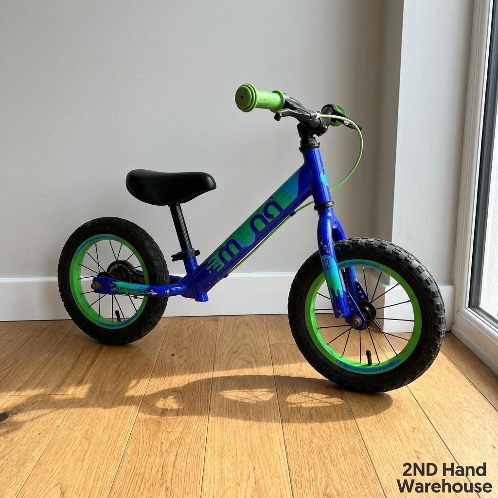 Vibrant MONO Kids' Balance Bike - Blue & Green - 2ndhandwarehouse.com