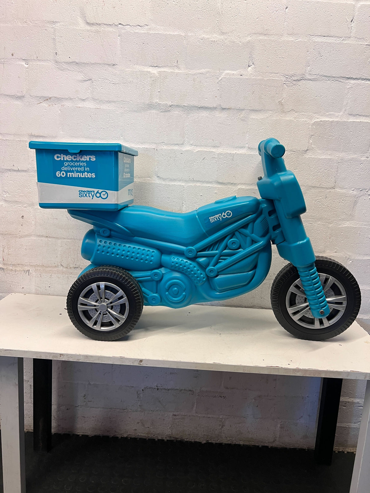 Checkers Sixty60 Kids Ride-On Delivery Motorcycle - 2ndhandwarehouse.com