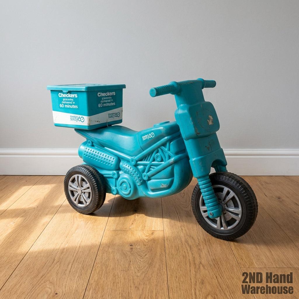 Checkers Sixty60 Kids Ride-On Delivery Motorcycle - 2ndhandwarehouse.com