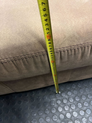 Cozy Brown 2-Seater Sofa - Microfiber Charm - 2ndhandwarehouse.com