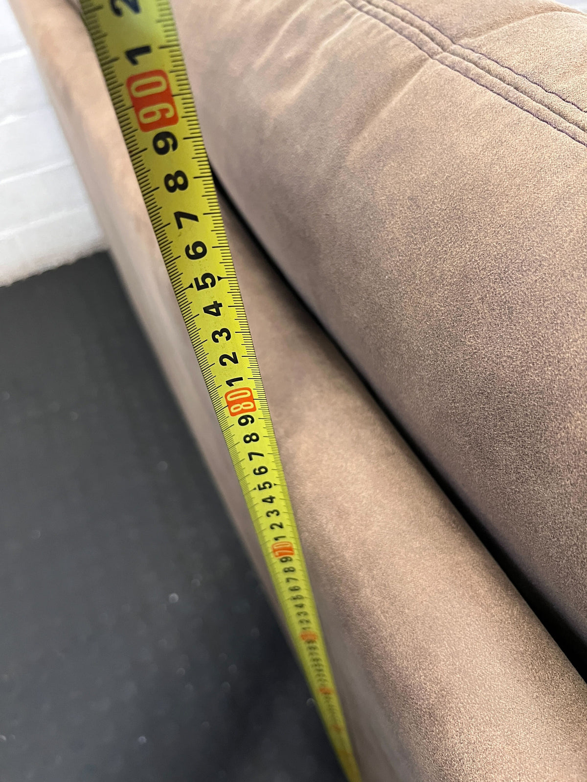 Cozy Brown 2-Seater Sofa - Microfiber Charm - 2ndhandwarehouse.com