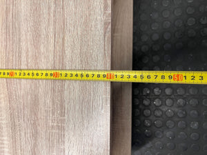 Modern Wood & Grey Media Unit with Sliding Door - 2ndhandwarehouse.com