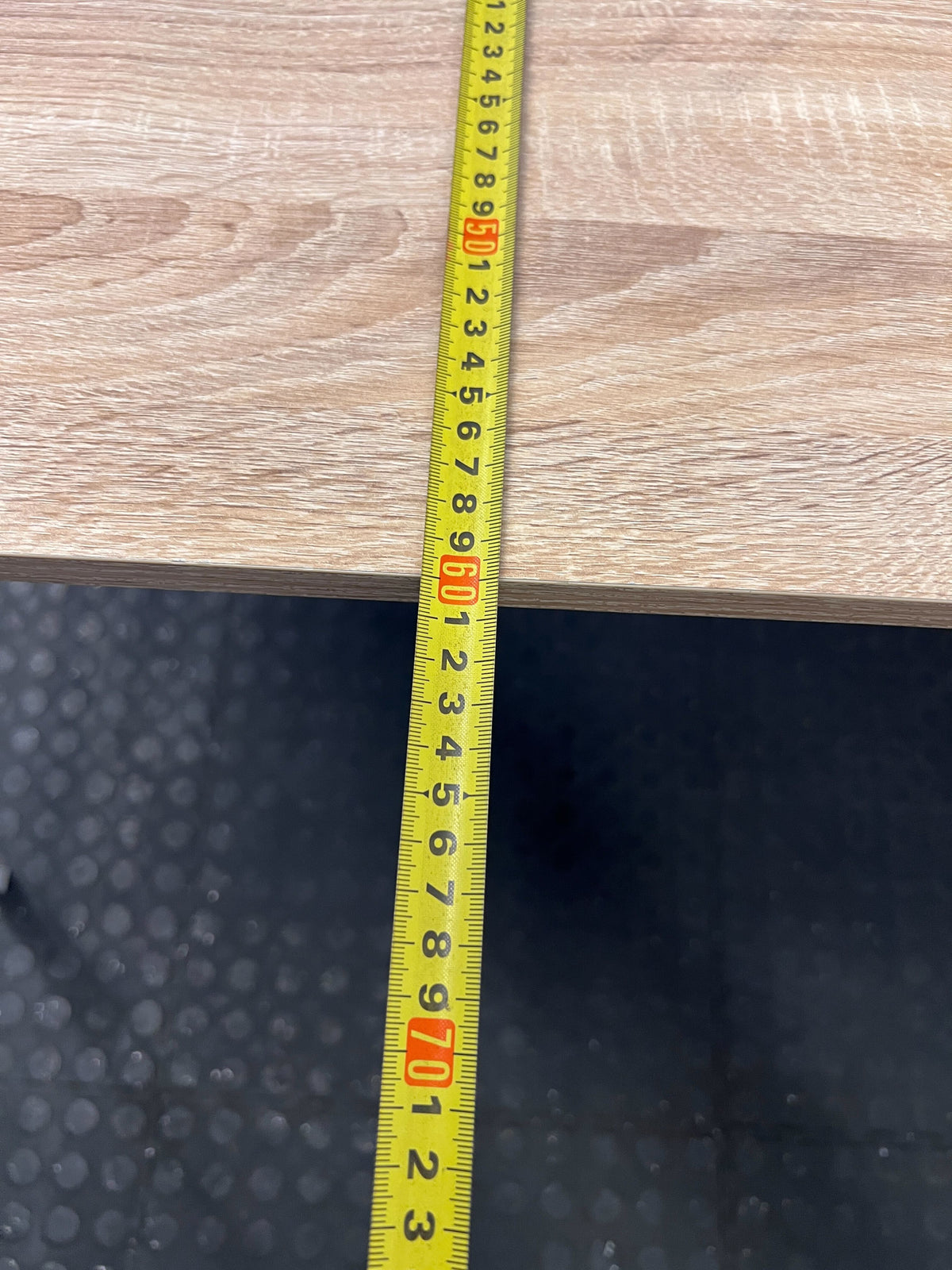 Compact Modern Desk with Light Wood Top & White Legs - 2ndhandwarehouse.com