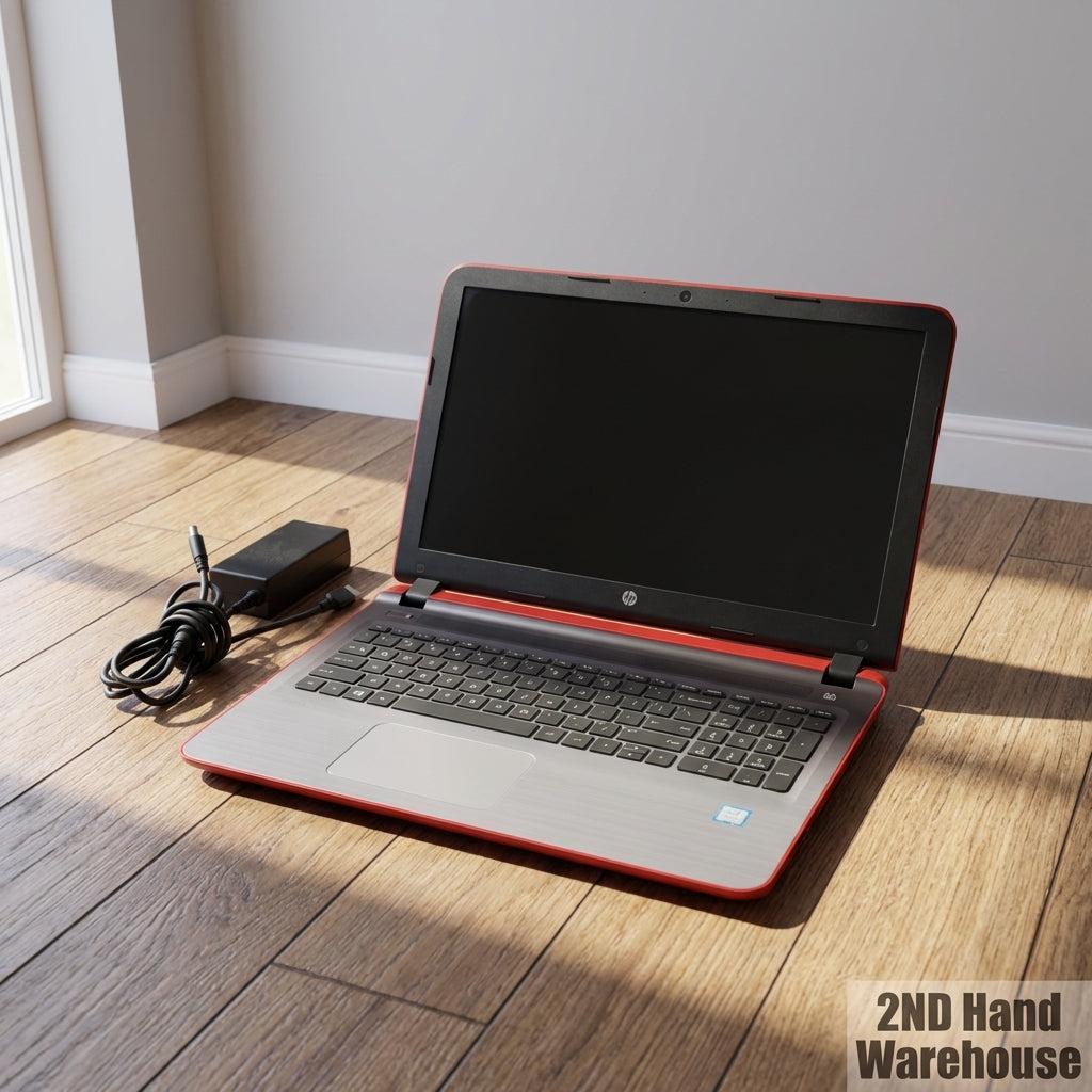 HP Pavilion Red & Grey Laptop - Intel Core i3 - Includes Charger - 2ndhandwarehouse.com