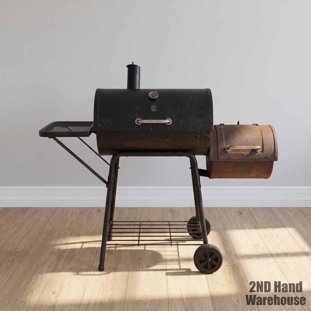 Portable Offset Smoker & Charcoal Grill - 2ndhandwarehouse.com