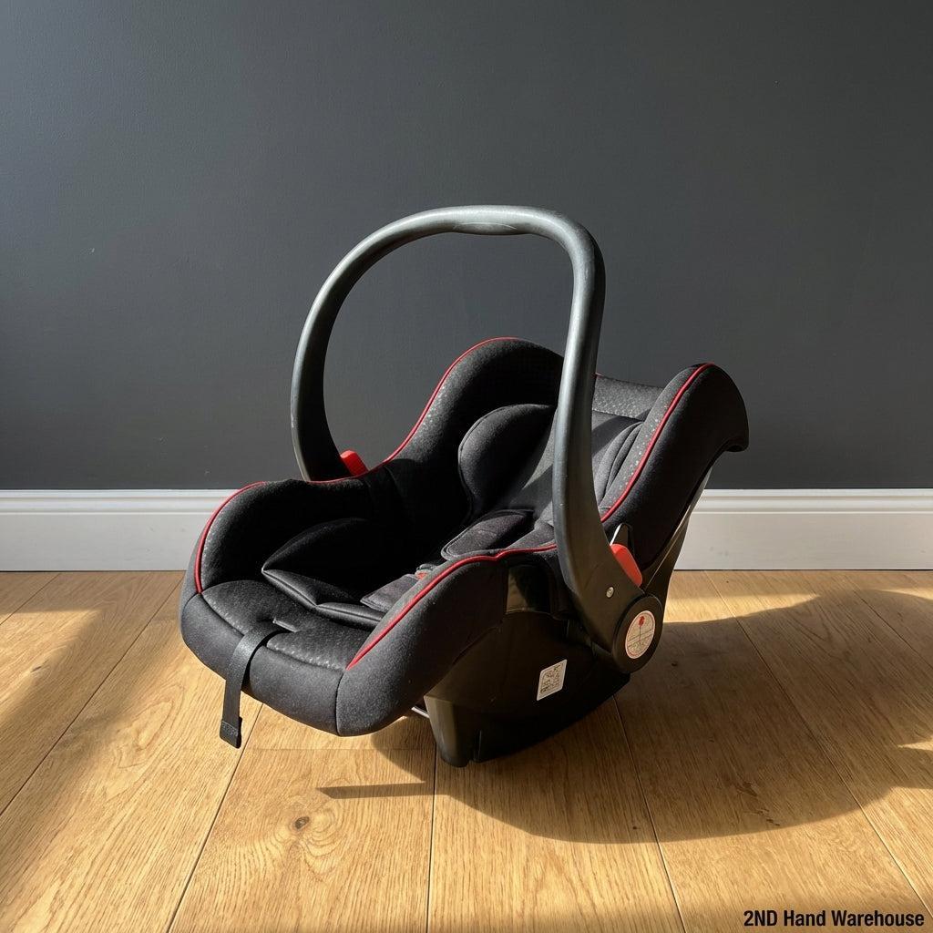Versatile Baby Car Seat & Carrier with Red Trim - 2ndhandwarehouse.com