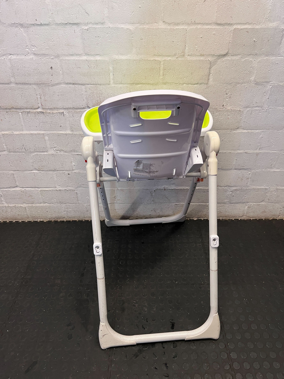 Compact & Foldable Baby High Chair with Green Tray - 2ndhandwarehouse.com