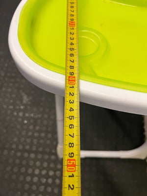 Compact & Foldable Baby High Chair with Green Tray - 2ndhandwarehouse.com