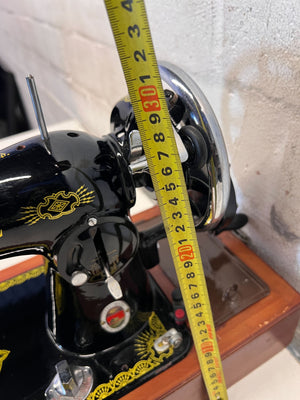 Vintage Empisal Sewing Machine - Classic Black & Gold Craft Piece - 2ndhandwarehouse.com