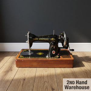 Vintage Empisal Sewing Machine - Classic Black & Gold Craft Piece - 2ndhandwarehouse.com
