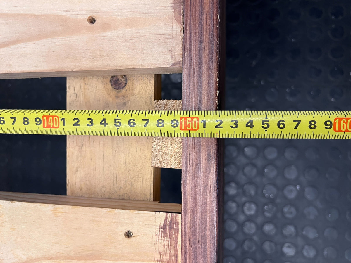 queen bed frame  - Rustic Wooden Bed Frame with Built-in Storage Drawers ✨ - 2ndhandwarehouse.com