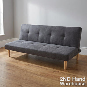 Modern Grey Fabric Sofa Bed - Versatile & Stylish - 2ndhandwarehouse.com