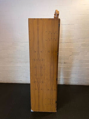 Waldrope -Charming Wooden Double Wardrobe with Ornate Top  - Fair used - 2ndhandwarehouse.com