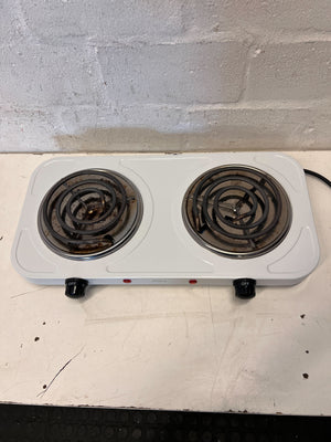 AIM Dual Electric Hot Plate - Portable 2-Burner Cooktop - 2ndhandwarehouse.com