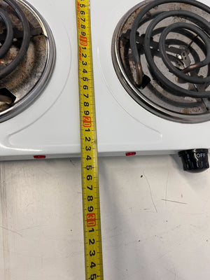 AIM Dual Electric Hot Plate - Portable 2-Burner Cooktop - 2ndhandwarehouse.com