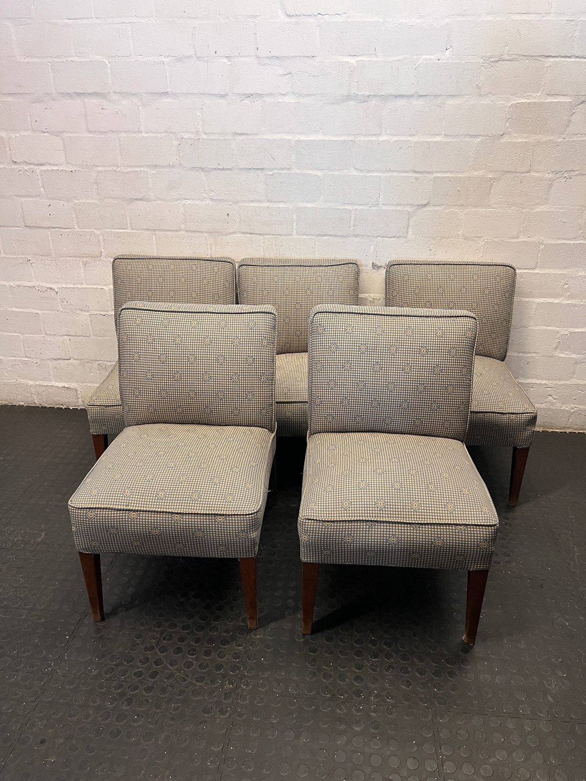 Vintage Patterned Dining Chairs - 2ndhandwarehouse.com