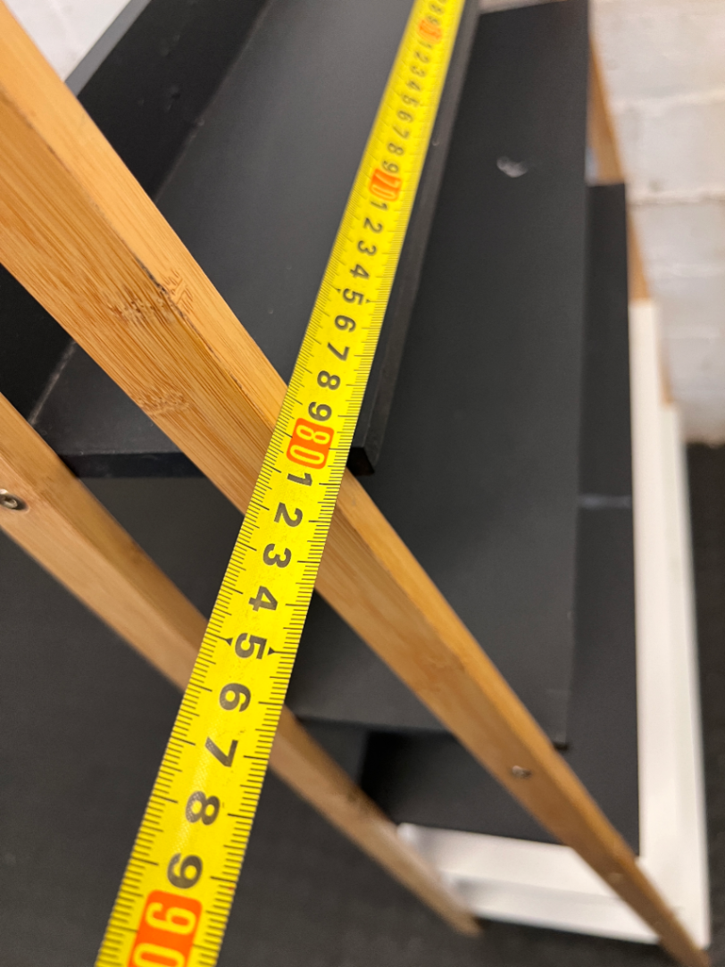 Two-Tone Wooden Ladder Shelf Unit - Fair Condition (Scuffs & Marks) - 2ndhandwarehouse.com
