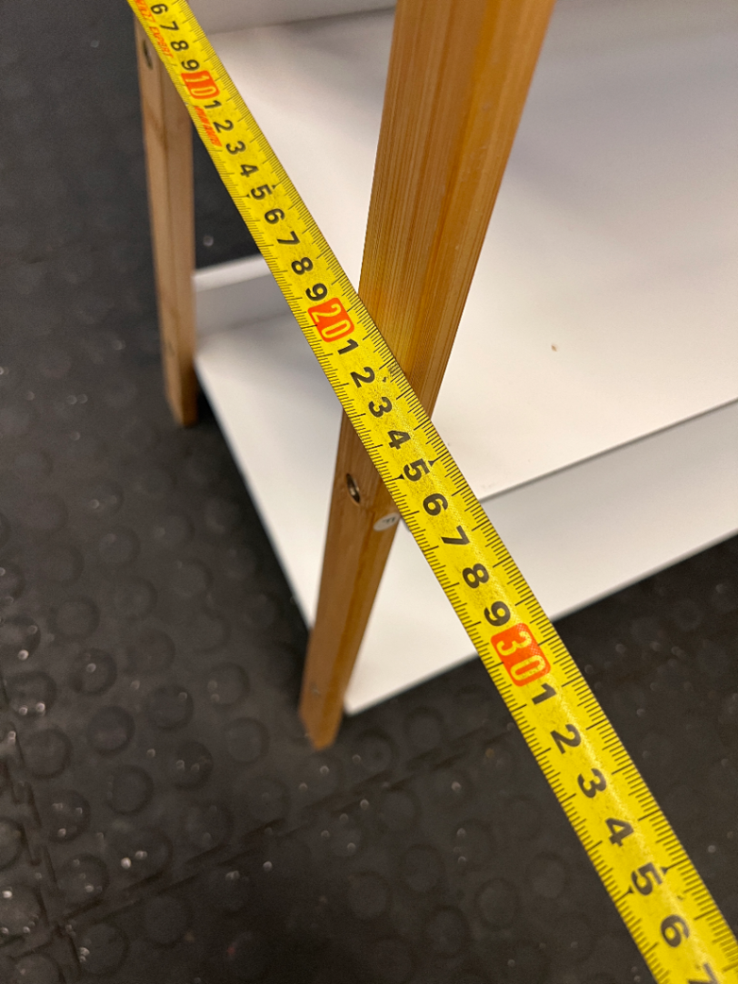 Two-Tone Wooden Ladder Shelf Unit - Fair Condition (Scuffs & Marks) - 2ndhandwarehouse.com