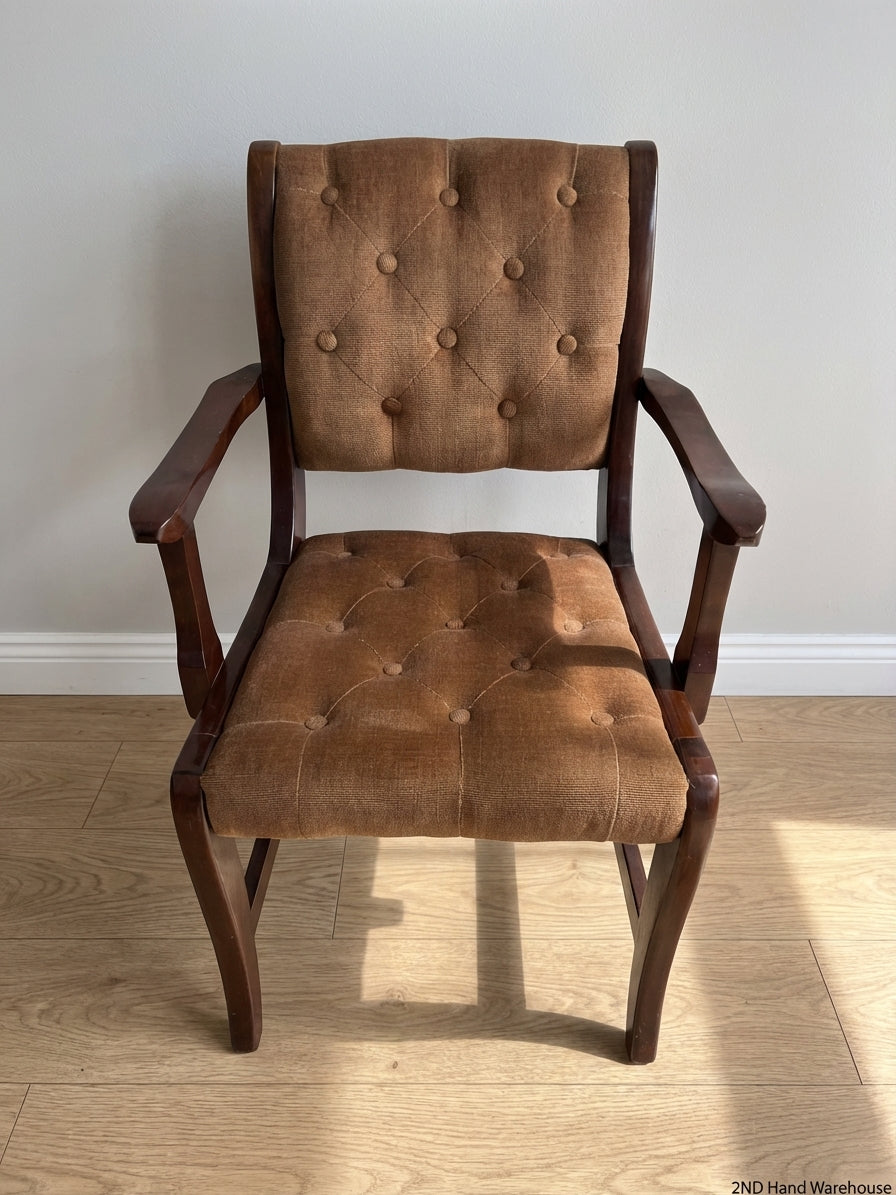 8-Piece Tufted Dining Chairs - Fair Condition, Age-Related Wear - 2ndhandwarehouse.com