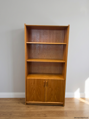 Vintage Wood Grain Wall Unit with Bottom Cabinet - 100cm - 2ndhandwarehouse.com