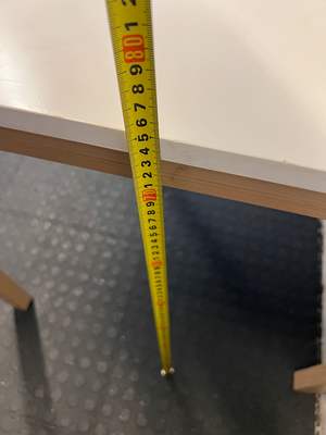 Square Off-White Dining Table - Legs Need Tightening - 2ndhandwarehouse.com