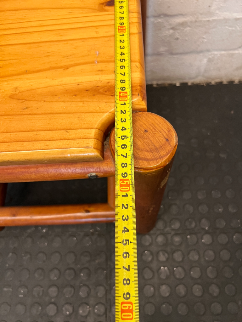 Rustic Wooden Cabin-Style Chair - Good Condition - 2ndhandwarehouse.com