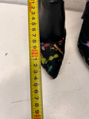 Casadei Multi-Coloured Paint Splatter Pumps - Size 38 - 2ndhandwarehouse.com