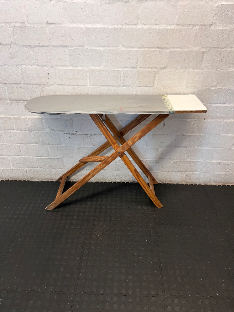 Vintage Style Wooden Frame Ironing Board - Good Condition - 2ndhandwarehouse.com