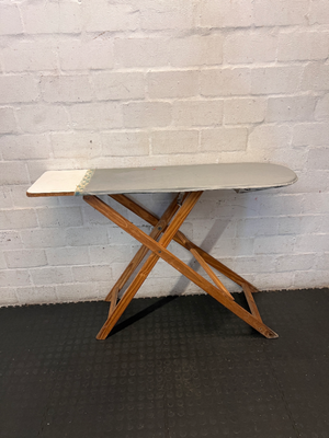 Vintage Style Wooden Frame Ironing Board - Good Condition - 2ndhandwarehouse.com