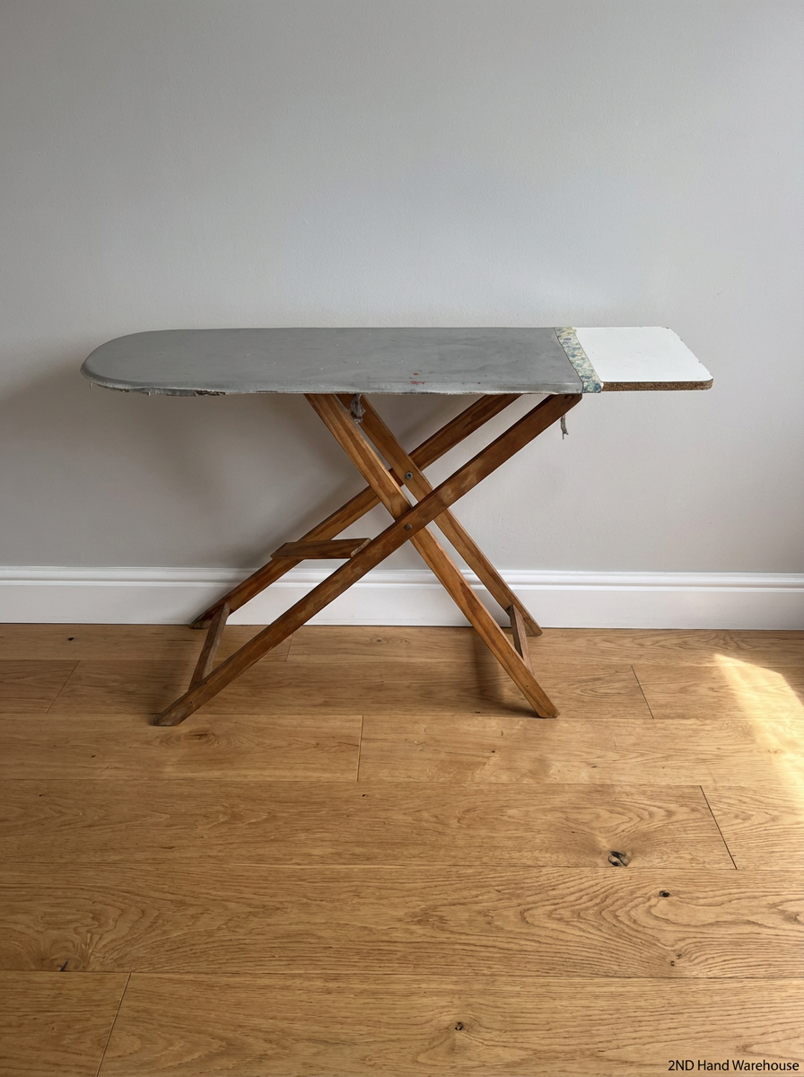 Vintage Style Wooden Frame Ironing Board - Good Condition - 2ndhandwarehouse.com