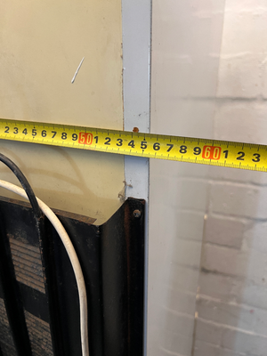 Fridge Freezer - Visible Rust & Interior Door Crack - 2ndhandwarehouse.com